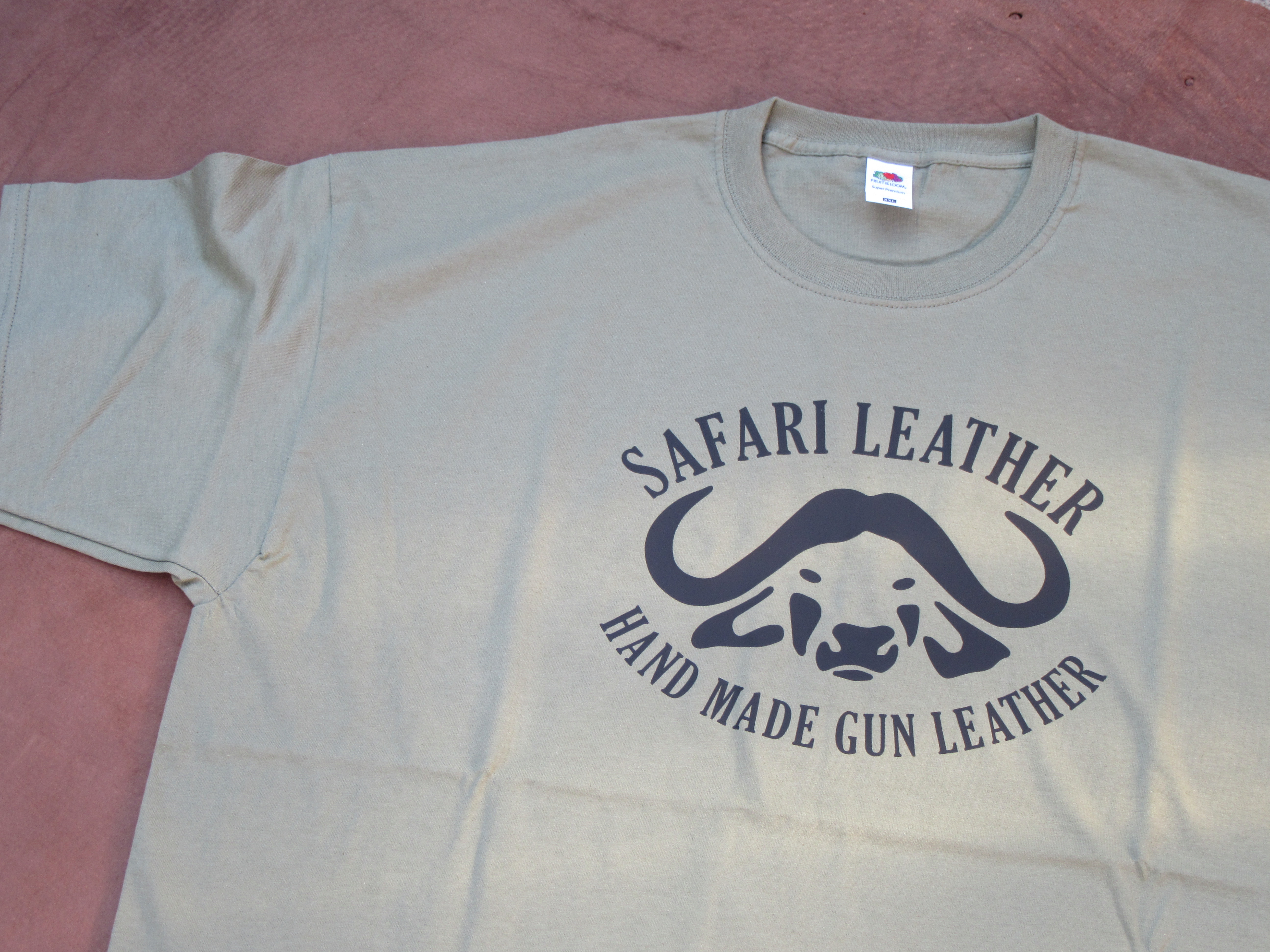 safari leather buffalow t-shirt