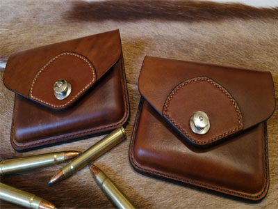 safari leather belt pouches