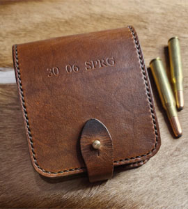 safari leather combination ammunition slide